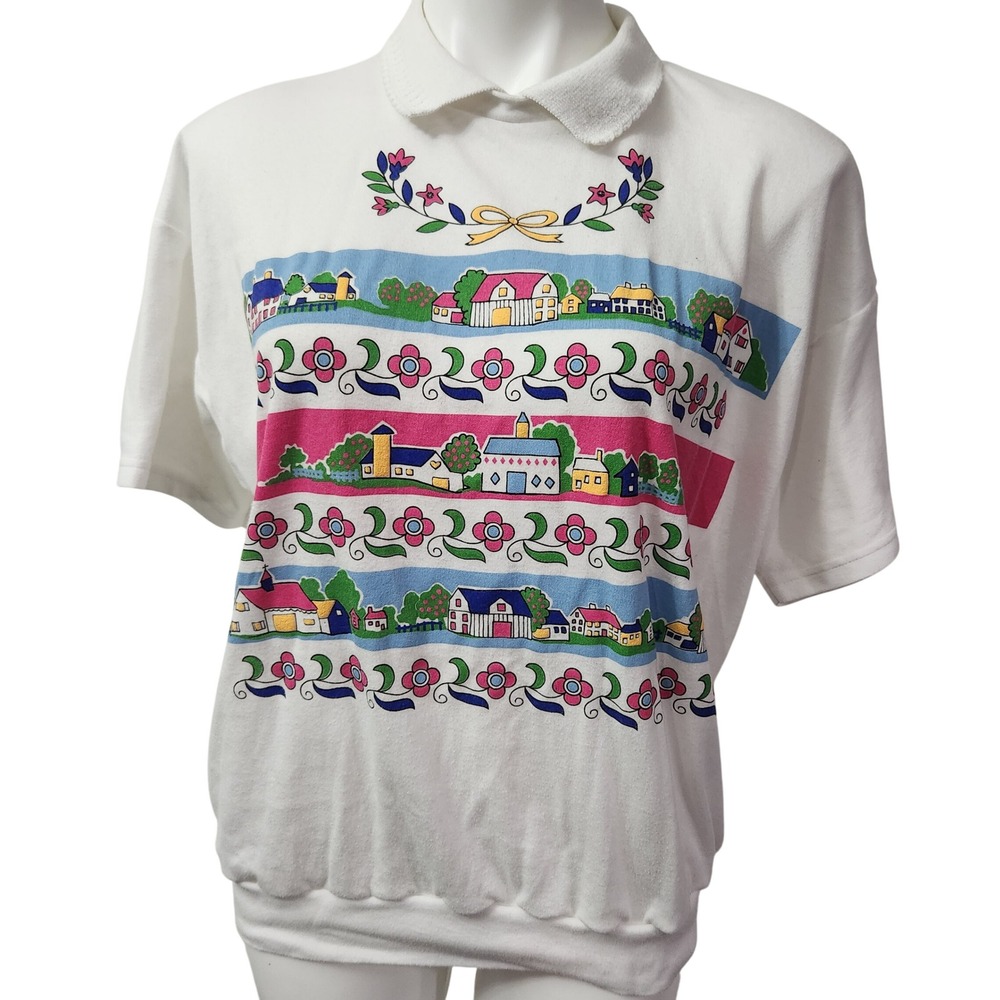 Karen Blake Vintage 80s Grandmacore sweater tee Size large